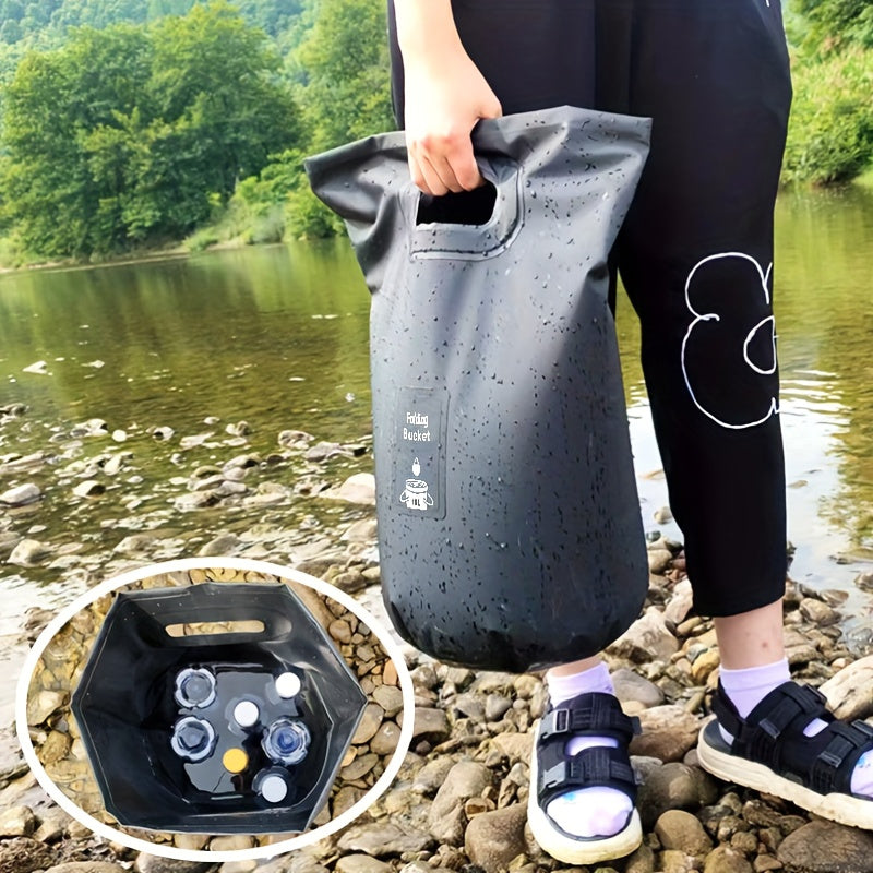 Portable Folding Water Bucket for Camping Fishing Picnic