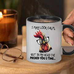 Funny Chicken Ceramic Mug Great Gift For Mom Friends
