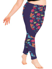 Fish Print High Waisted Yoga Leggings