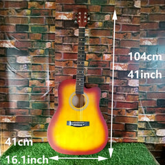 41 Inch Guitar for Adults Beginners Kids Boys Girls Practice Musical Instruments