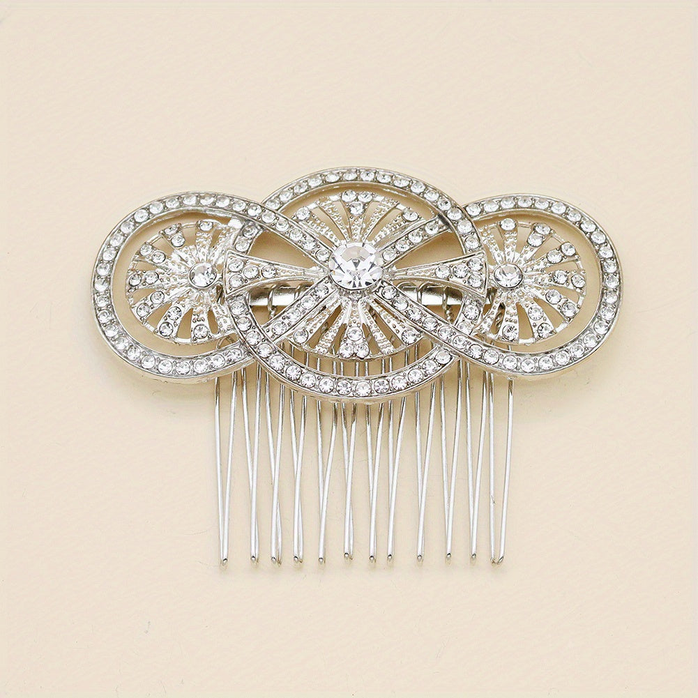 Bridal Rhinestone Hair Comb Head Jewelry for Wedding