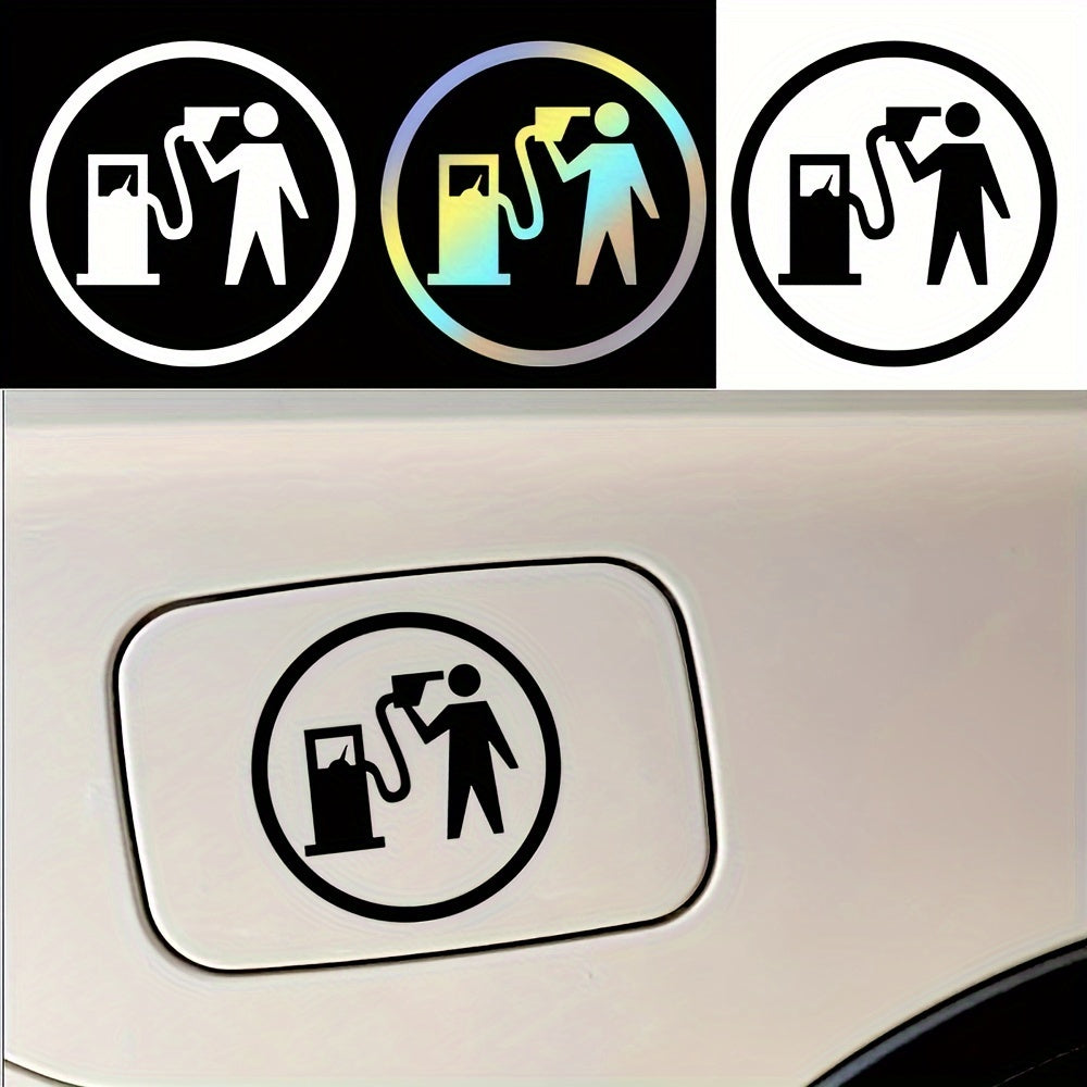 Funny Fuel Tank Cover Sticker Car Fuel Filler Cover Decoration