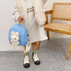 Kids Rabbit Plush Mini Backpack School Bag