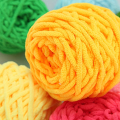 2pcs Chunky Yarn for Knitting & Crocheting Slippers Scarf