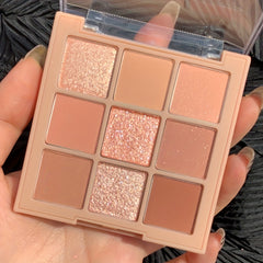 9 Colors Eyeshadow Palette Matte Metallic Finish