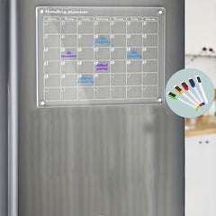 Acrylic Magnetic Monthly Calendar For Fridge