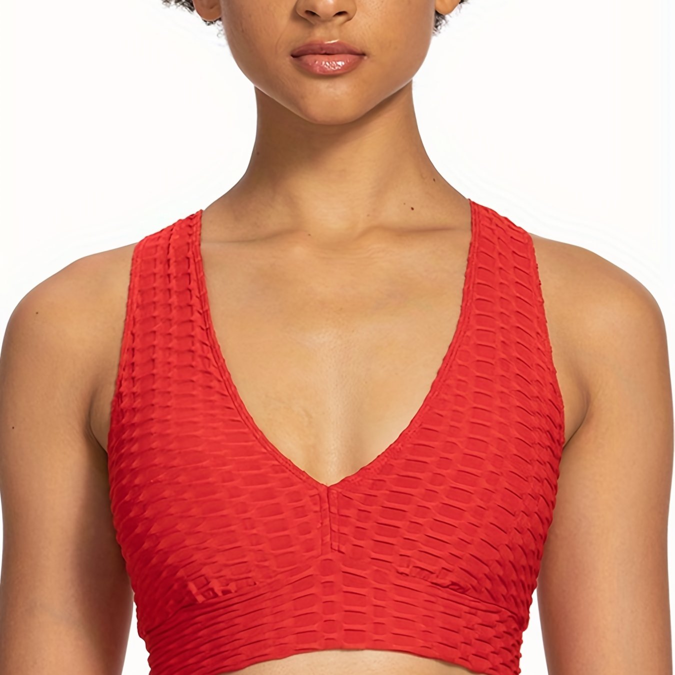 Breathable Sports Bra Cross Jacquard Intimates
