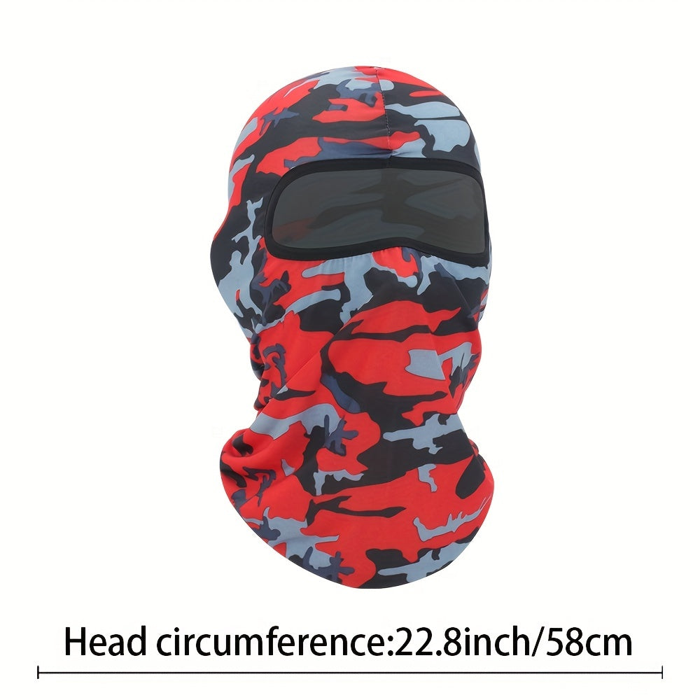 Windproof Camo Cycling Mask Lightweight Hat