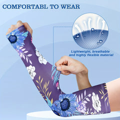 Sun Protection Arm Sleeves - Cooling Sports Compression Arm