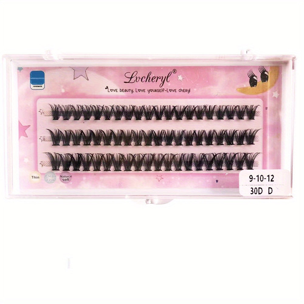 60pcs Faux Mink Lash Clusters D Curl DIY Eyelash Extension 9-16mm