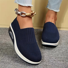 Women's Breathable Knit Sock Shoes Slip On Casual Walking Shoes