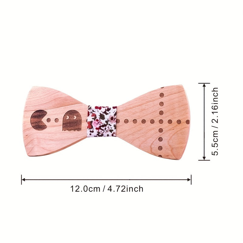 Wooden Carved Bow Tie for the Creative Individual