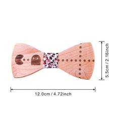 Wooden Carved Bow Tie for the Creative Individual