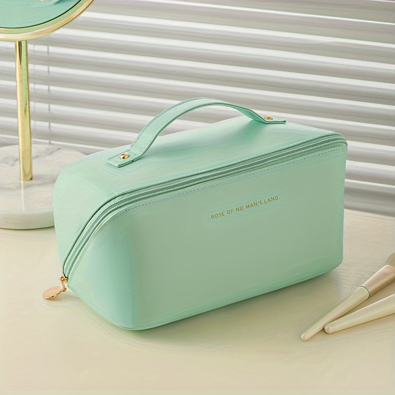 Large Travel Cosmetic Bag Waterproof Makeup Organizer Portable With Handle