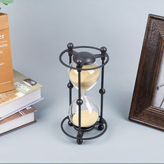 Retro Iron Art 15 Minute Timed Hourglass Creative Desktop Decoration Gift