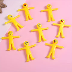 20 Yellow Stretchable Cartoon Toys for Children Over 3 Years Old