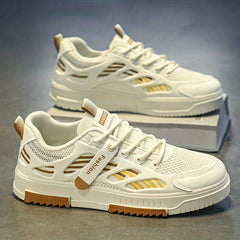 Men's Traction Skate Shoes Breathable Lace-Up Sneakers