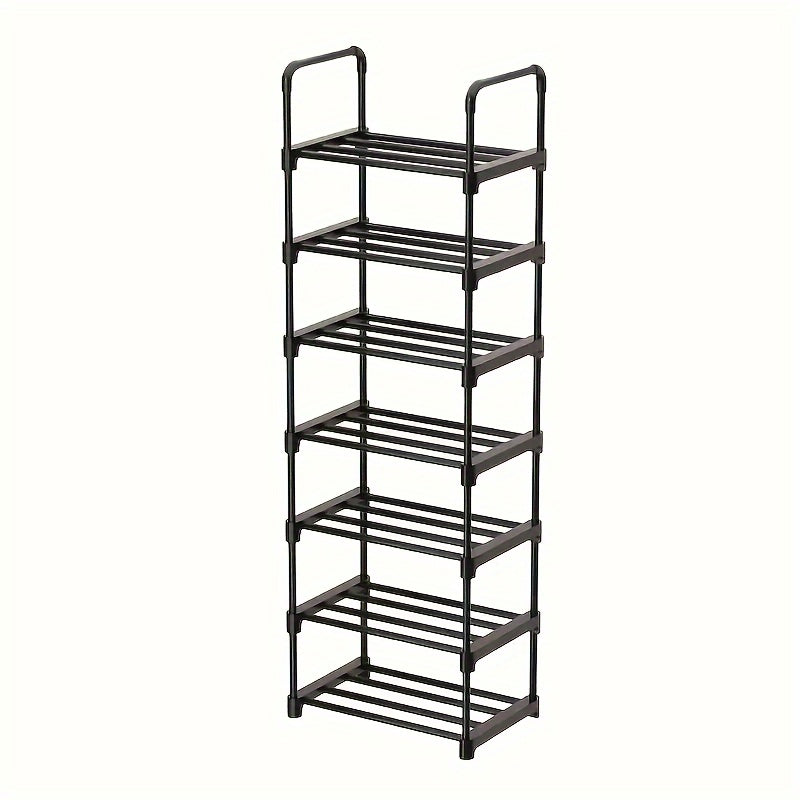 7 Layer Shoe Rack Apartment Large Capacity Floor Standing Storage Rack
