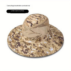 Camouflage Sun Hat for Fishing Mountaineering Camping UV Protection