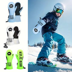Boys' Skiing Gloves Winter Warm Outdoor Sports Gloves