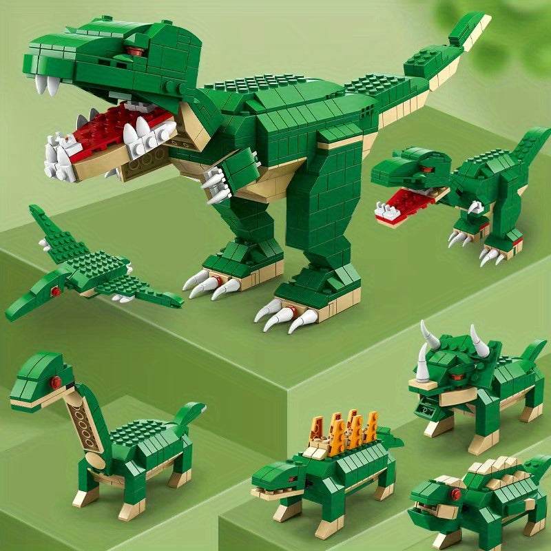 1000pcs Dinosaur Building Blocks 6 IN 1
