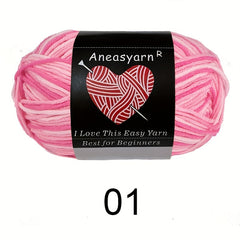 5-strand Fancy Dyed Yarn for DIY Knitting & Crocheting 100m 50g