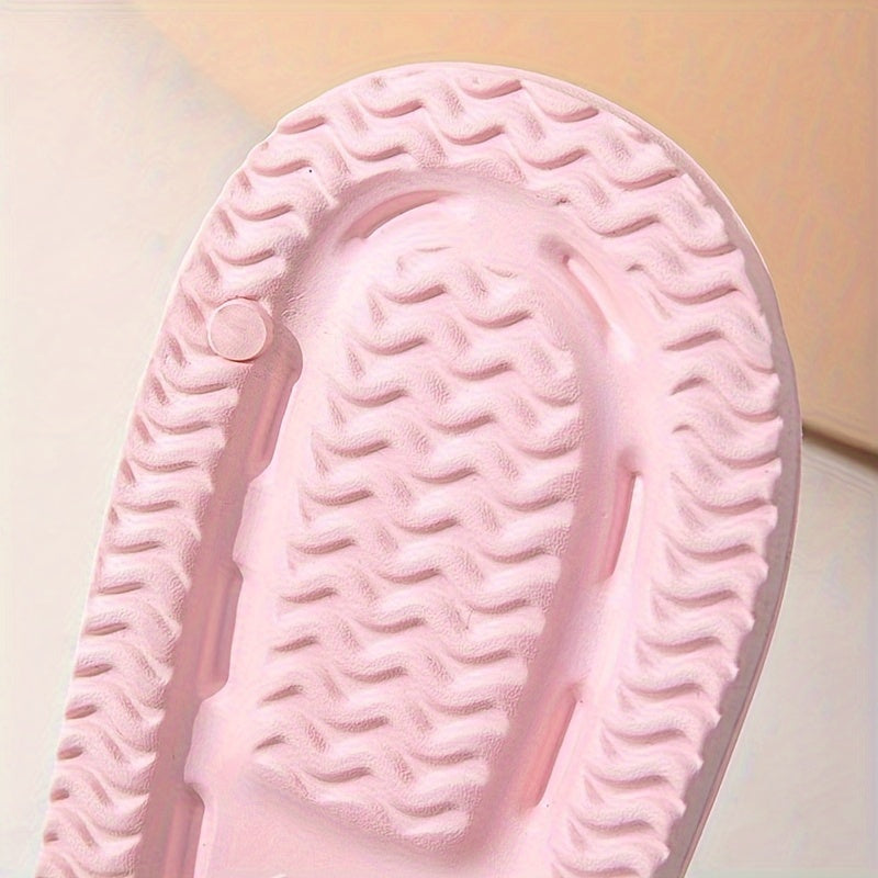 Men's Solid Slides Non Slip Slippers Open Toe Shoes