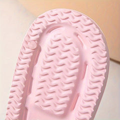 Men's Solid Slides Non Slip Slippers Open Toe Shoes