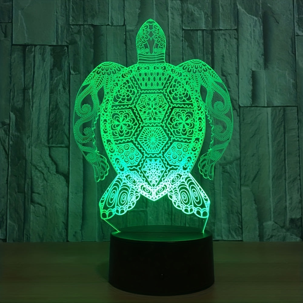 3D Turtle Night Lamp Touch Control LED Desk Lamp Home Decor Christmas Kids