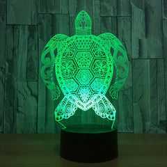 3D Turtle Night Lamp Touch Control LED Desk Lamp Home Decor Christmas Kids