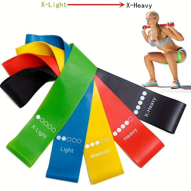5pcs Yoga Tension Resistance Band Fitness Stretching Band