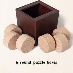 Wooden Building Blocks Puzzle Box - Shapes & Colors Learning Toy