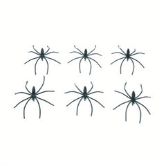 20 Spooky Plastic Spiders Halloween Decorations