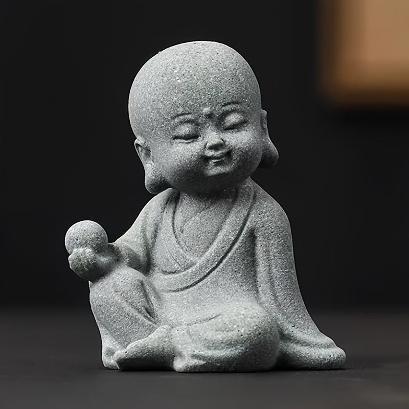 Charming Buddha Statue Zen Decor for Aquariums Gardens Sand Tables