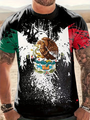 Men's Colorful Eagle Graphic T Shirt 3D Print Short Sleeve Tee