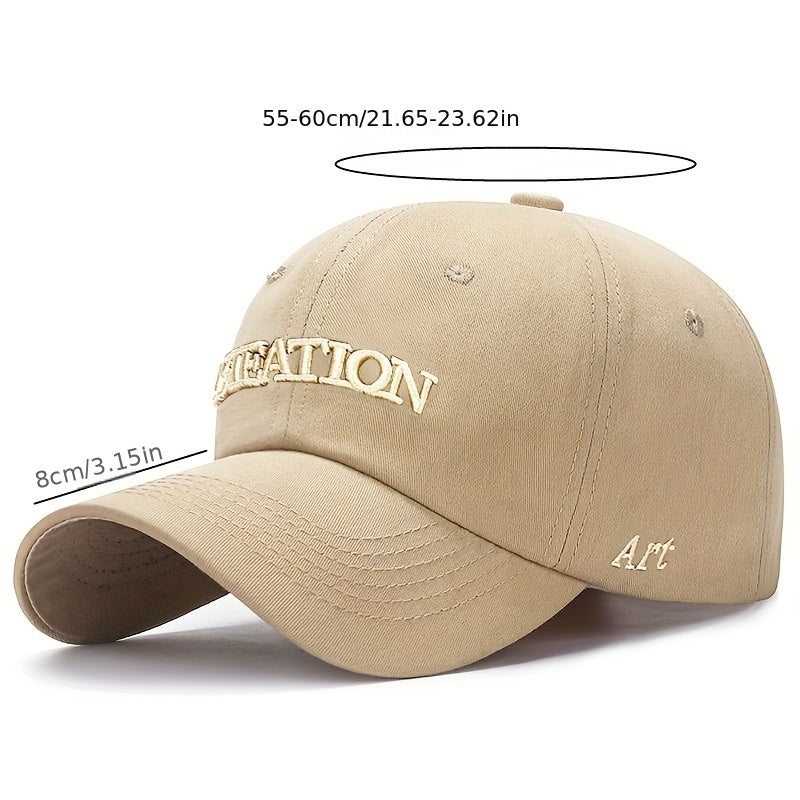 Embroidery Baseball Cap Soft Cotton Sunscreen Hat Dad Hat