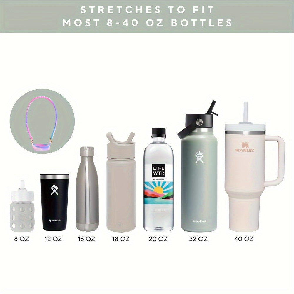 Soft Silicone Water Bottle Handle for Hiking Traveling Camping