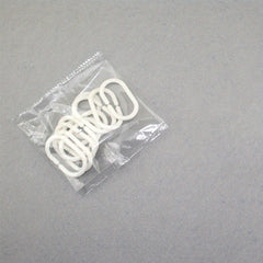 12pcs C Shaped Curtain Rings with Single Hook for Shower Curtains