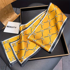 Long Hair Ribbon Skinny Scarf Headband Handbag Handle Charm