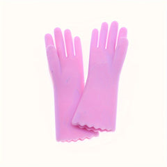 Miniature Cleaning Gloves Set DIY Doll House Kitchen Bathroom Props