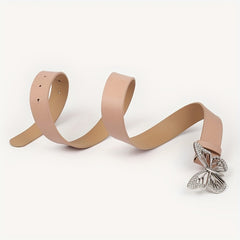 2pcs Butterfly Rhinestone Buckle Belt for Girls