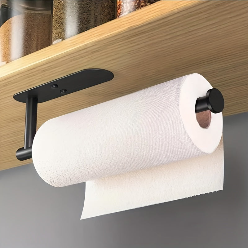 Stainless Steel Wall Mounted Towel Holder, No Drilling, Towel Rack