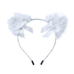 Girls Party Hair Accessories Lace Cat's Ears Headband Set