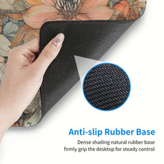 Large Flower Mouse Pad 80x30x0.48cm Non-slip Desk Pad