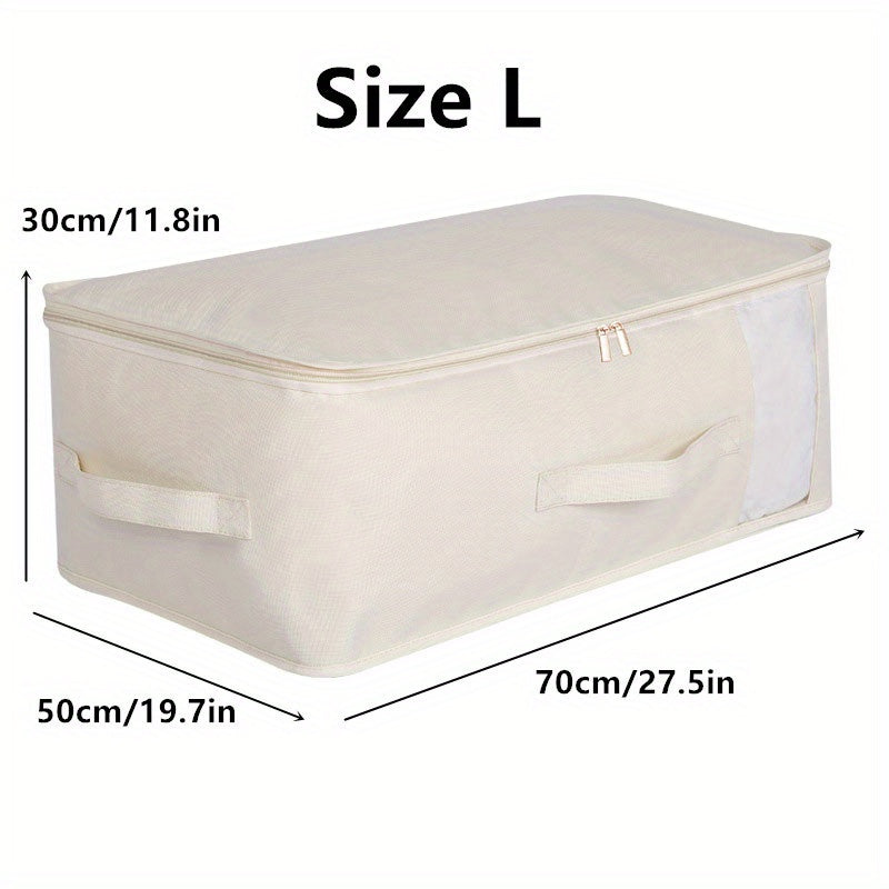 Foldable Quilt Clothes Storage Bag Clothing Packing Bag With Handle