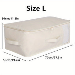 Foldable Quilt Clothes Storage Bag Clothing Packing Bag With Handle