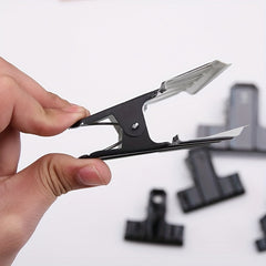 10pcs Large Iron Clip Ticket Clip Office Stationery Clip