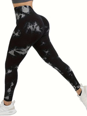 Tie Dye Yoga Pants High Waist Butt Lifting Leggings