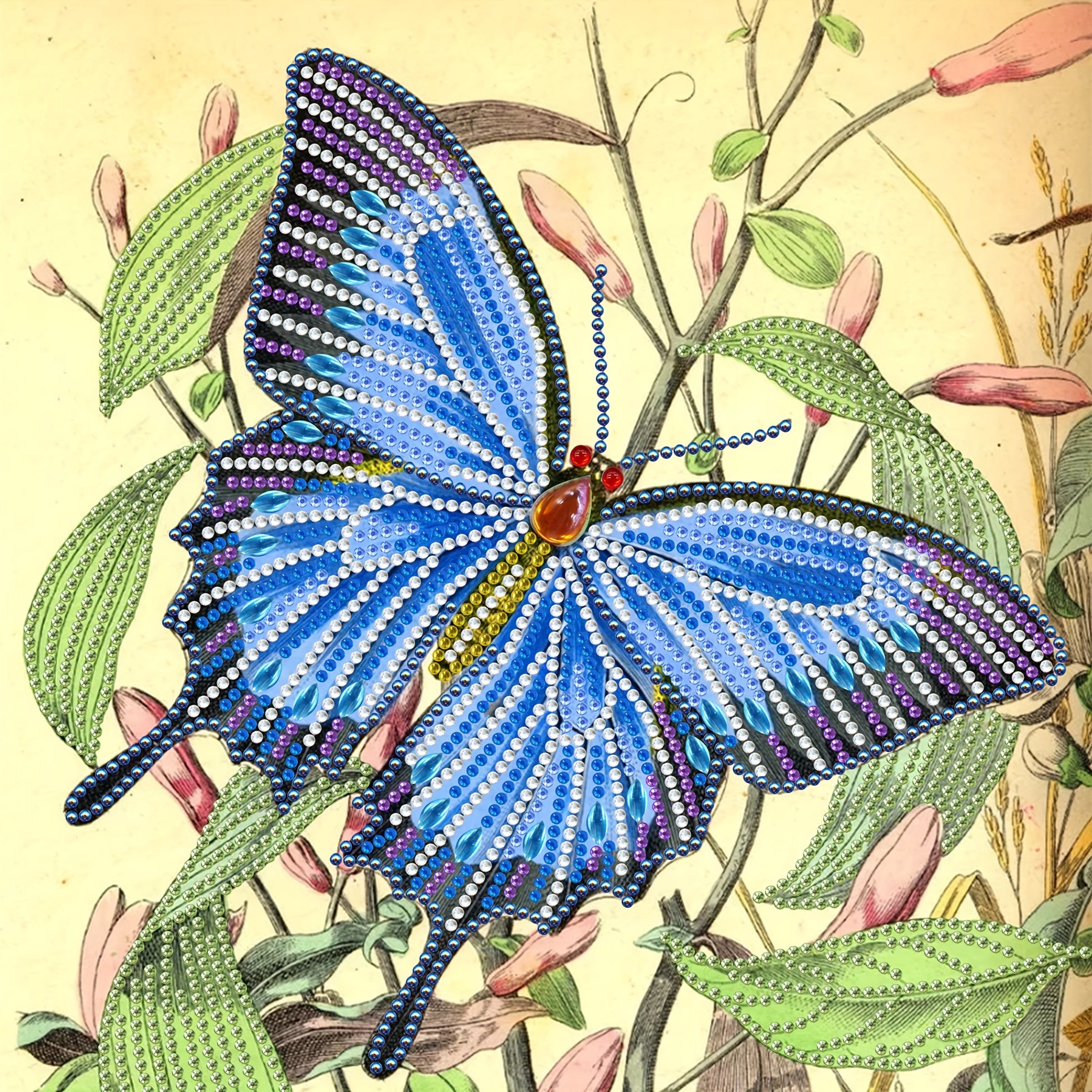 Butterfly Pattern Diamond Painting Kit - DIY 5D Diamond Art Kit