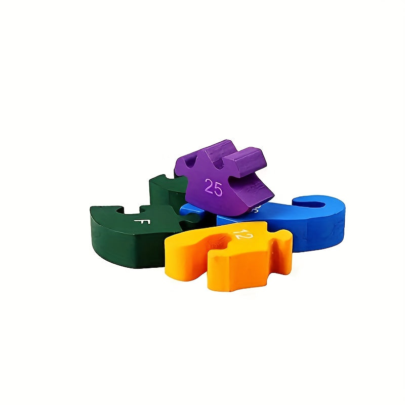 Wooden Snake Alphanumeric Building Block Toy Children's Birthday Gift